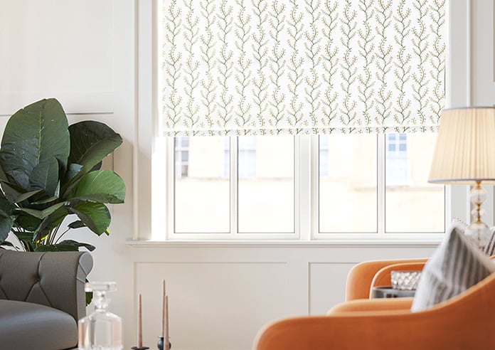 Boughton Faux Silk, Nectarine - Motorised Roman Blind - Image 5